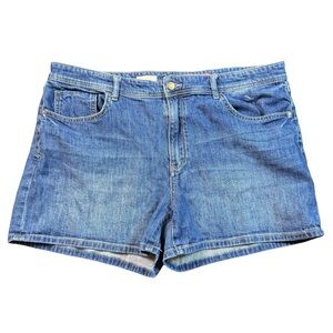 Pilcro by Anthropology Denim Shorts Size 34 Blue Mid-Rise Casual Jean Shorts